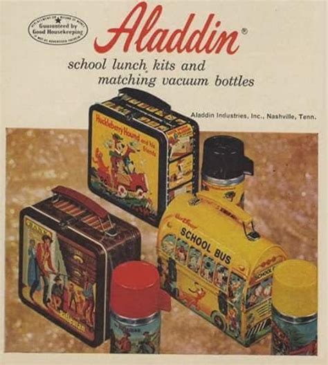 the story of the ban on metal lunch boxes|aladdin steel lunch box.